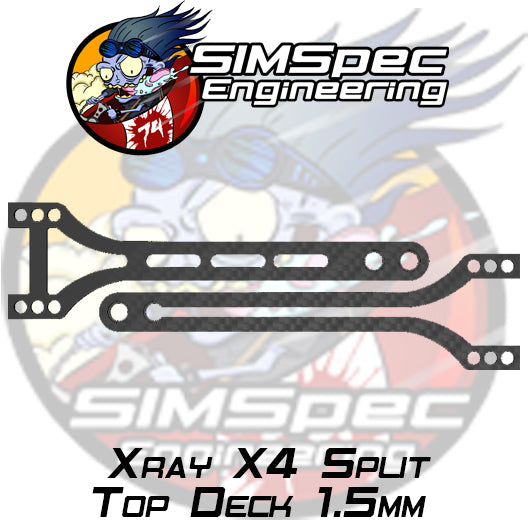 Xray X4 Split Top decks ~ 1.5mm