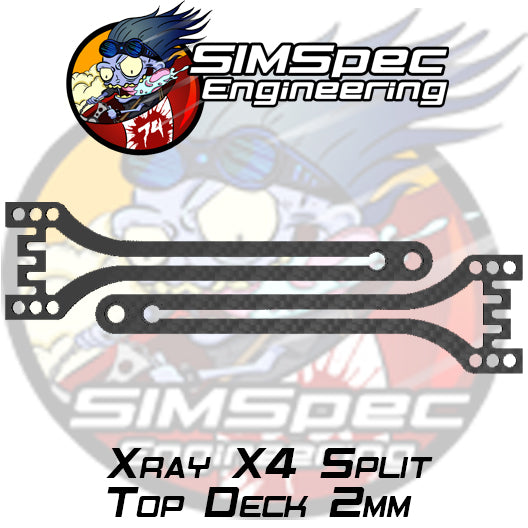 Xray X4 Split Wave Top decks ~ 2mm