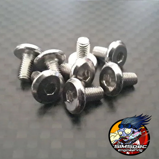 Low Profile Wide Head Screws M3x6mm