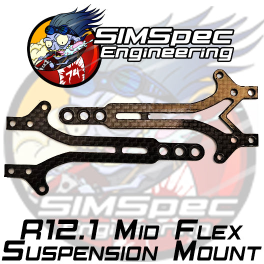 ARC R12.1 Top Deck Set "Mid Flex" with Suspension Mount