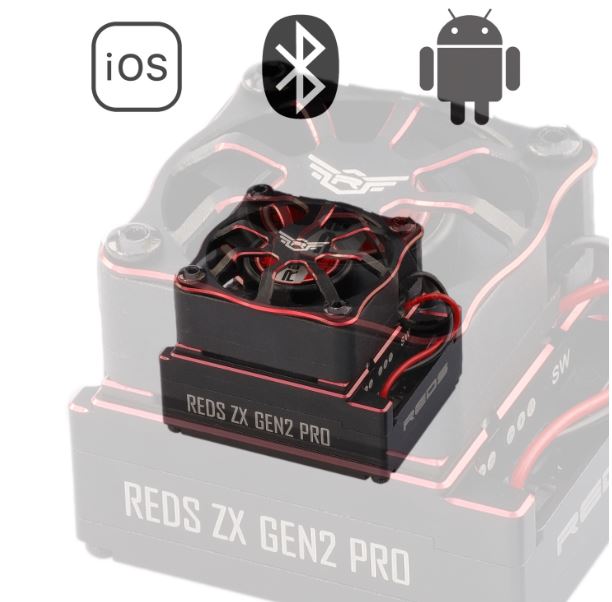 REDS Racing ESC REDS ZX PRO 160A 1/10 GEN2 ~ Black and Silver Version