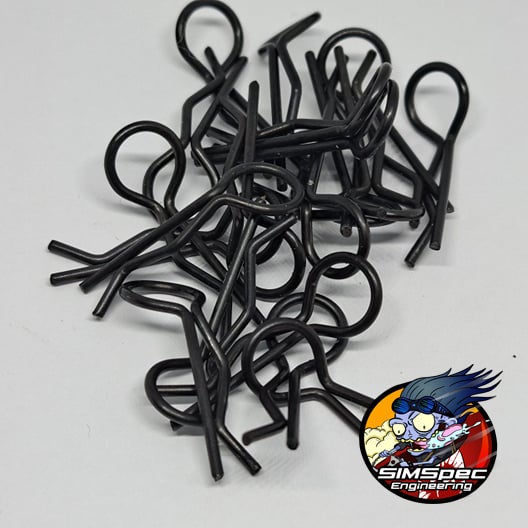 SIMSpec Black Body Clips 20 Pack