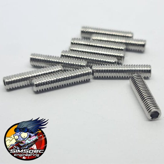 M3x12mm Stainless Grub Screws