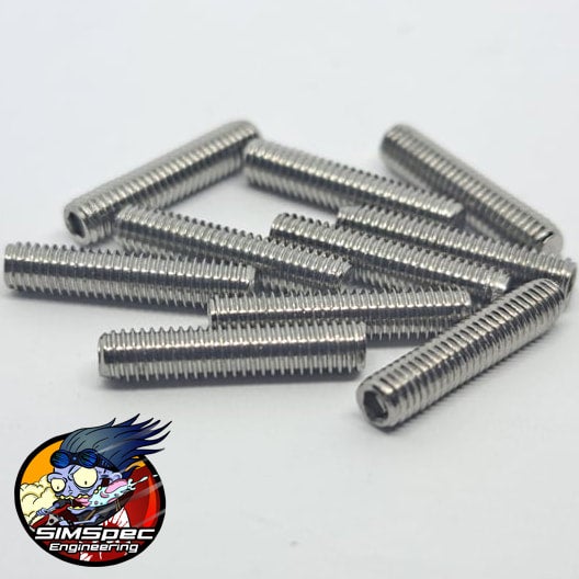 M3x14mm Stainless Grub Screws