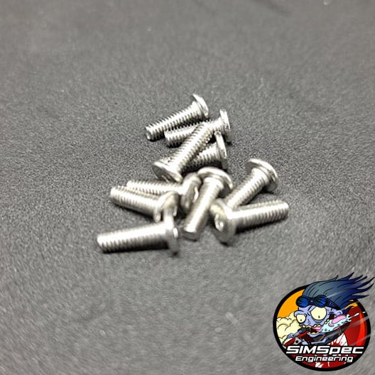 SIMSpec Engineering Ultra Low Profile Stainless M2.5x8mm