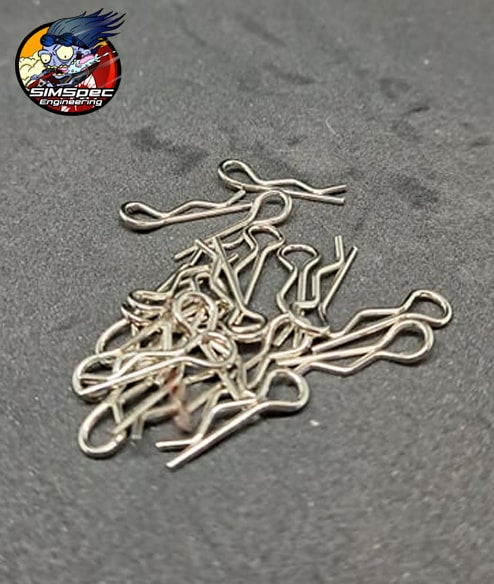 SIMSpec Stainless Steel Body Clips Small