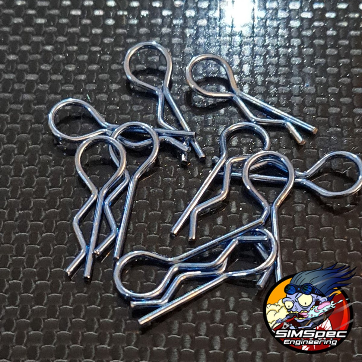 SIMSpec Sky Blue Body Clips 10 Pack