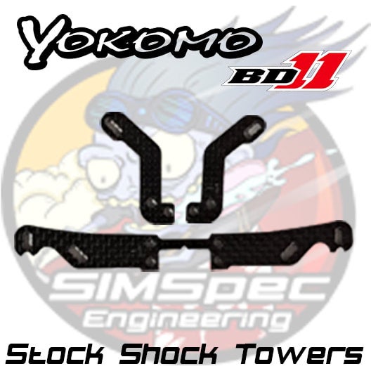 SIMSpec Low COG Shock Tower set for the BD11 ~ -1mm