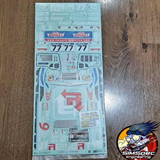 Tamiya - RC Sticker and Masking for 58642, Team Reinert MAN TGS