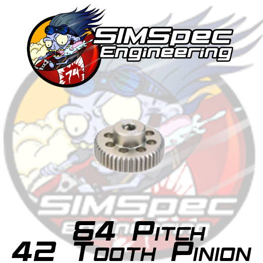 SIMSpec Engineering 64p 42t Pinion