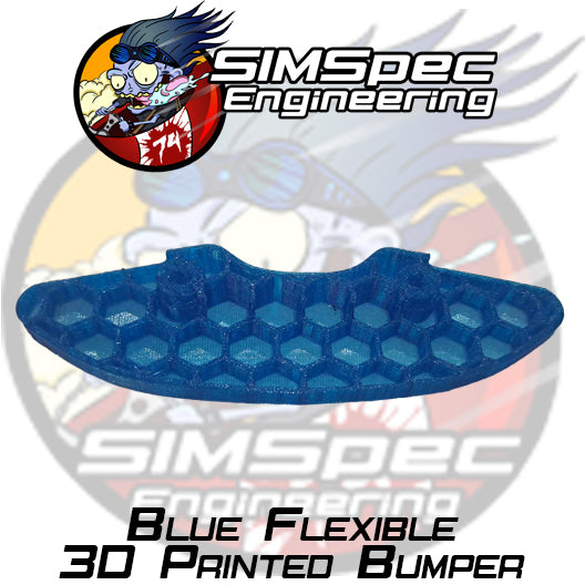 SIMSpec Blue Flexible 3D Printed Bumper For Mi7 and Mi8