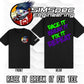 Race IT Break IT Fix IT Repeat Logo T-Shirt ~ Green and Purple