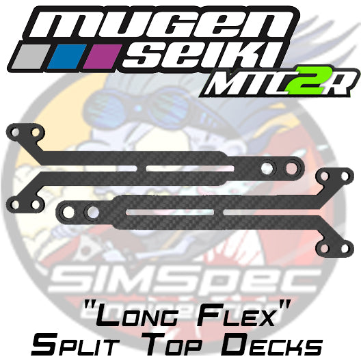 Mugen MTC2R "Long Flex Split Top Decks ~ 2mm