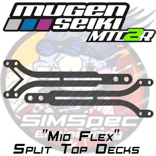 Mugen MTC2R "Mid Flex Split Top Decks ~ 1.5mm