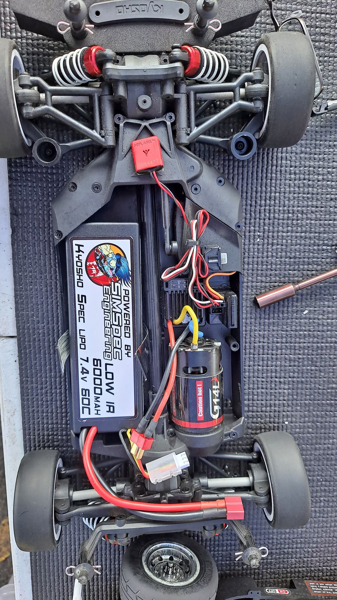 Powered by: SIMSpec Kyosho Racing Spec Lipo 6000mah