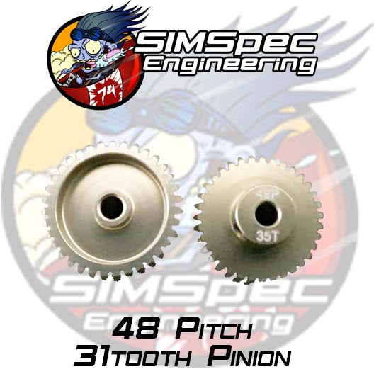 SIMSpec Engineering 48p 31t Pinion