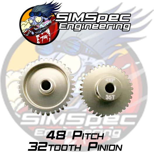 SIMSpec Engineering 48p 32t Pinion