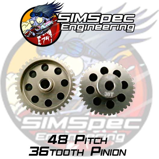 SIMSpec Engineering 48p 36t Pinion