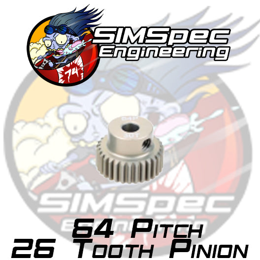 SIMSpec Engineering 64p 26t Pinion