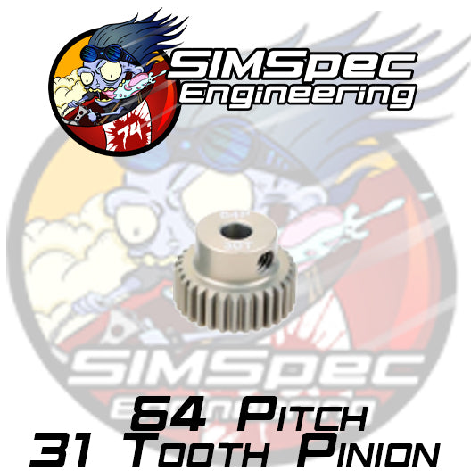 SIMSpec Engineering 64p 31t Pinion