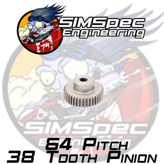 SIMSpec Engineering 64p 38t Pinion