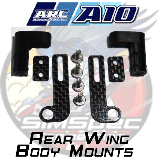 SIMSpec ARC A10 Rear Wing Body Mounts For Most Popular Brands of Bodies