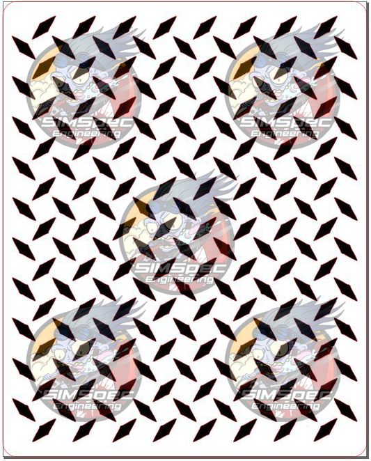 Airbrush Stencil "Checker Plate"