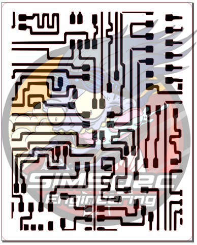 Airbrush Stencil "Circuit Board"