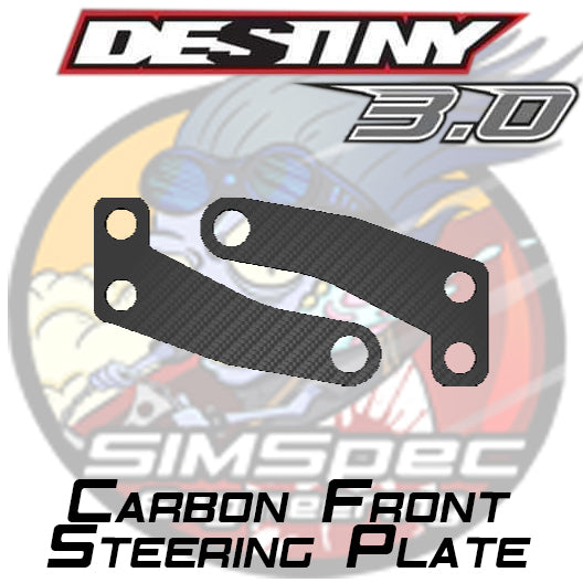 Destiny 3.0 Front Carbon Steering Plates with Brass inserts