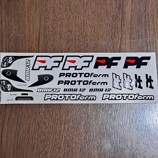 Protoform BMR-12 Headlight sticker sheet