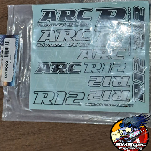 ARC R12 Sticker Sheet – SIMSpec Engineering