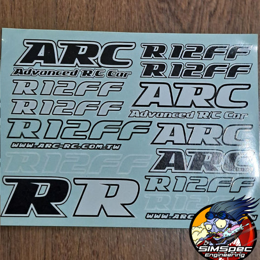 ARC R12FF Sticker sheet