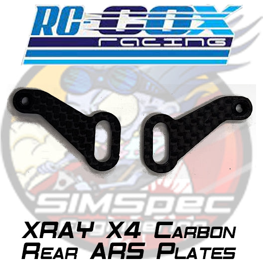 RC COX Racing Xray X4 Carbon Rear ARS Plates