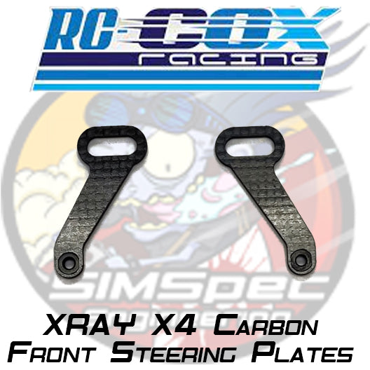 RC COX Racing Xray X4 Full Carbon Front Steer Plates