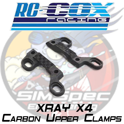 RC COX Racing Xray X4 Carbon Upper Clamps