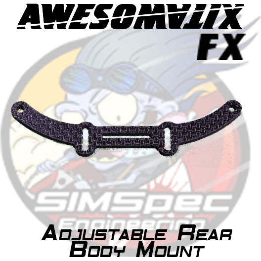 SIMSpec AMX FX Rear Adjustable Body Mount – SIMSpec Engineering