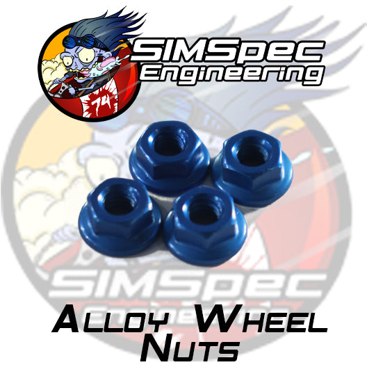 SIMSpec Alloy Wheel Nuts ~ Dark Blue