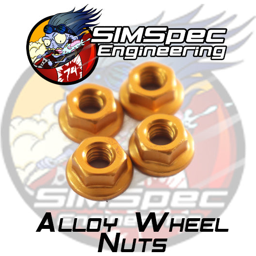 SIMSpec Alloy Wheel Nuts ~ Gold