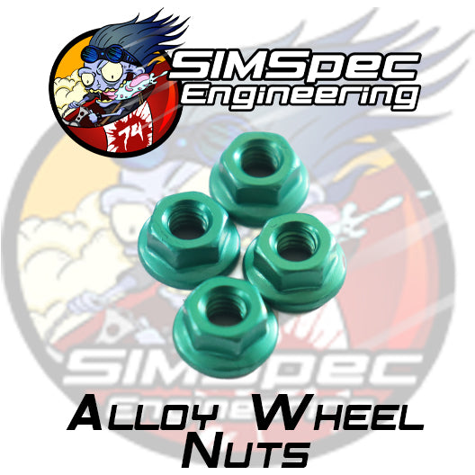SIMSpec Alloy Wheel Nuts ~ Green
