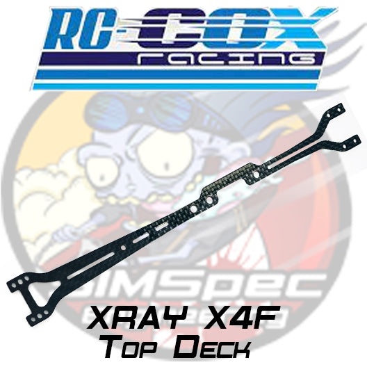 RC COX Racing Xray X4F 2mm Top Deck