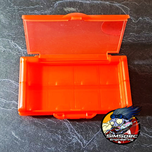 SIMSpec 9 section storage box (Red)