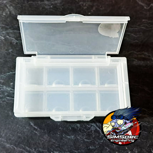 SIMSpec 9 section storage box (Clear White)