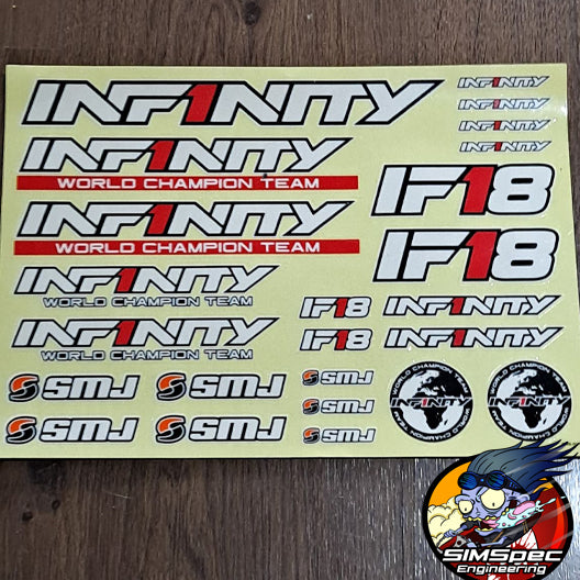 Infinity IF18 Sticker Sheet