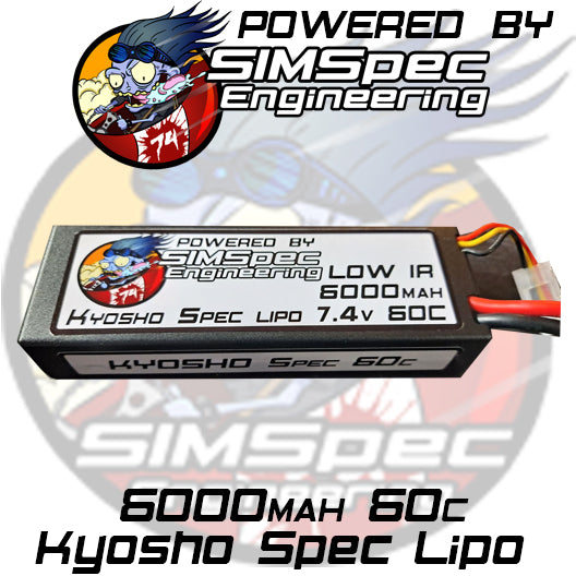 Powered by: SIMSpec Kyosho Racing Spec Lipo 6000mah