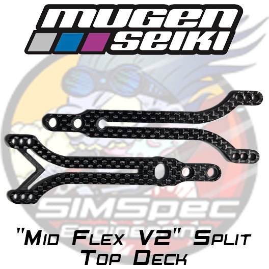 Mugen MTC2 "Mid Flex V2" Top Decks with Stepped Screw Mounting ~ 2mm