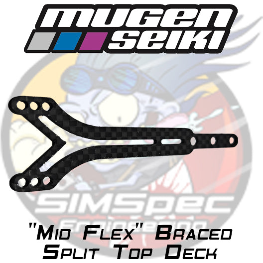 Mugen MTC2 "Mid Flex Braced" Top Deck with Stepped Screw Mounting ~ 1.5mm