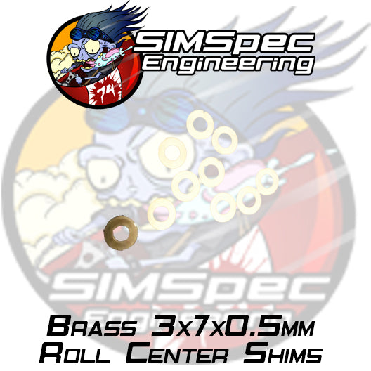 SIMSpec Brass Roll Center Shims M3x7x0.5mm