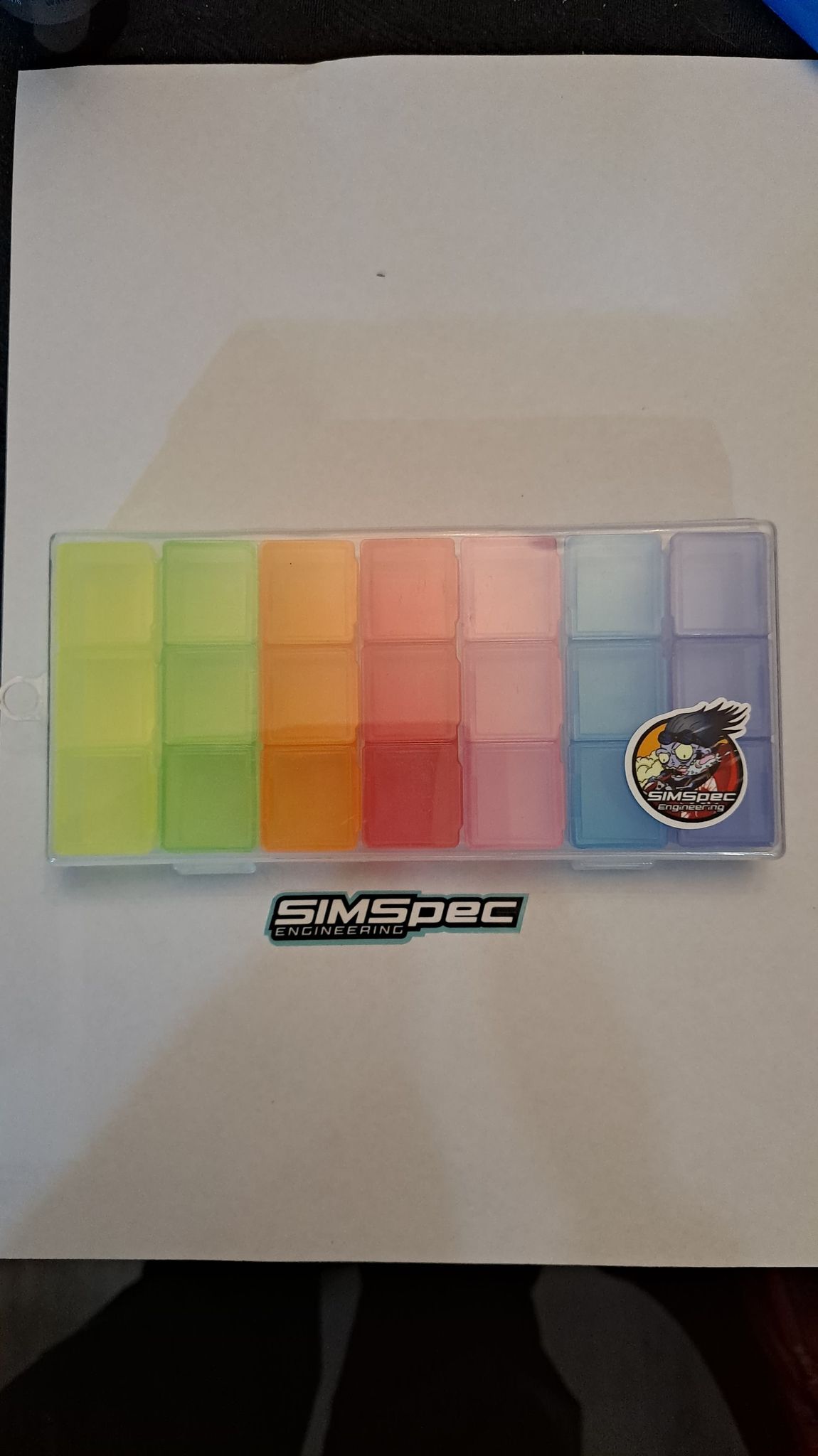 SIMSpec Engineering Small Parts box (multi Colour)