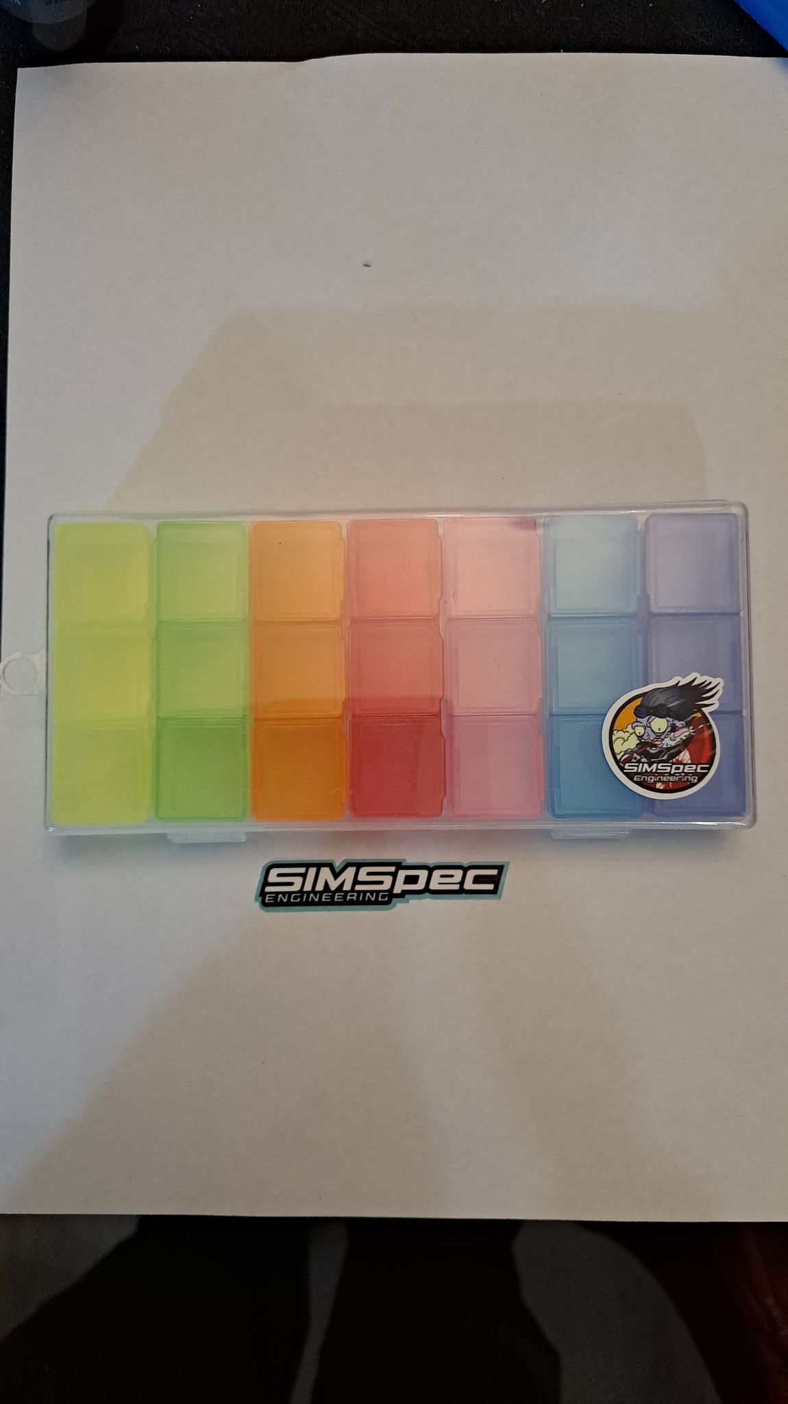 SIMSpec Engineering Small Parts box (multi Colour)