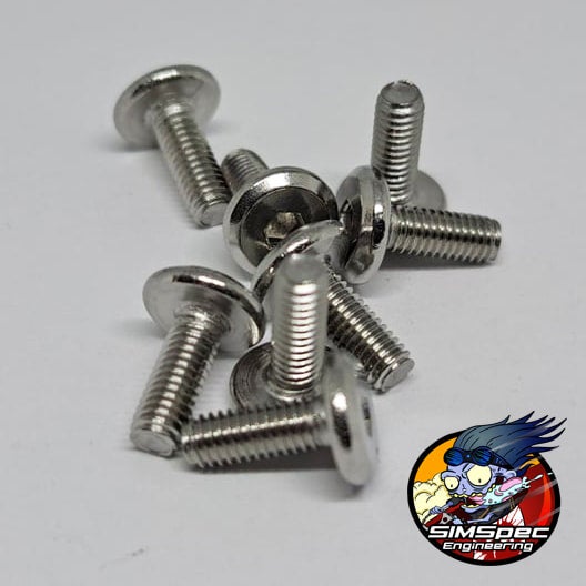 Low Profile Wide Head Screws M3x12mm